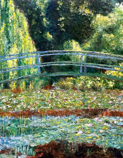 Gianluca Cavaliere, Omaggio a Monet, olio su tela, 2024